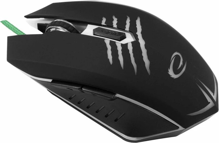 Maus gaming Esperanza MX209 (EGM209G) 2400 DPI USB me kabllo të thurur, backlight multicolor, i zi