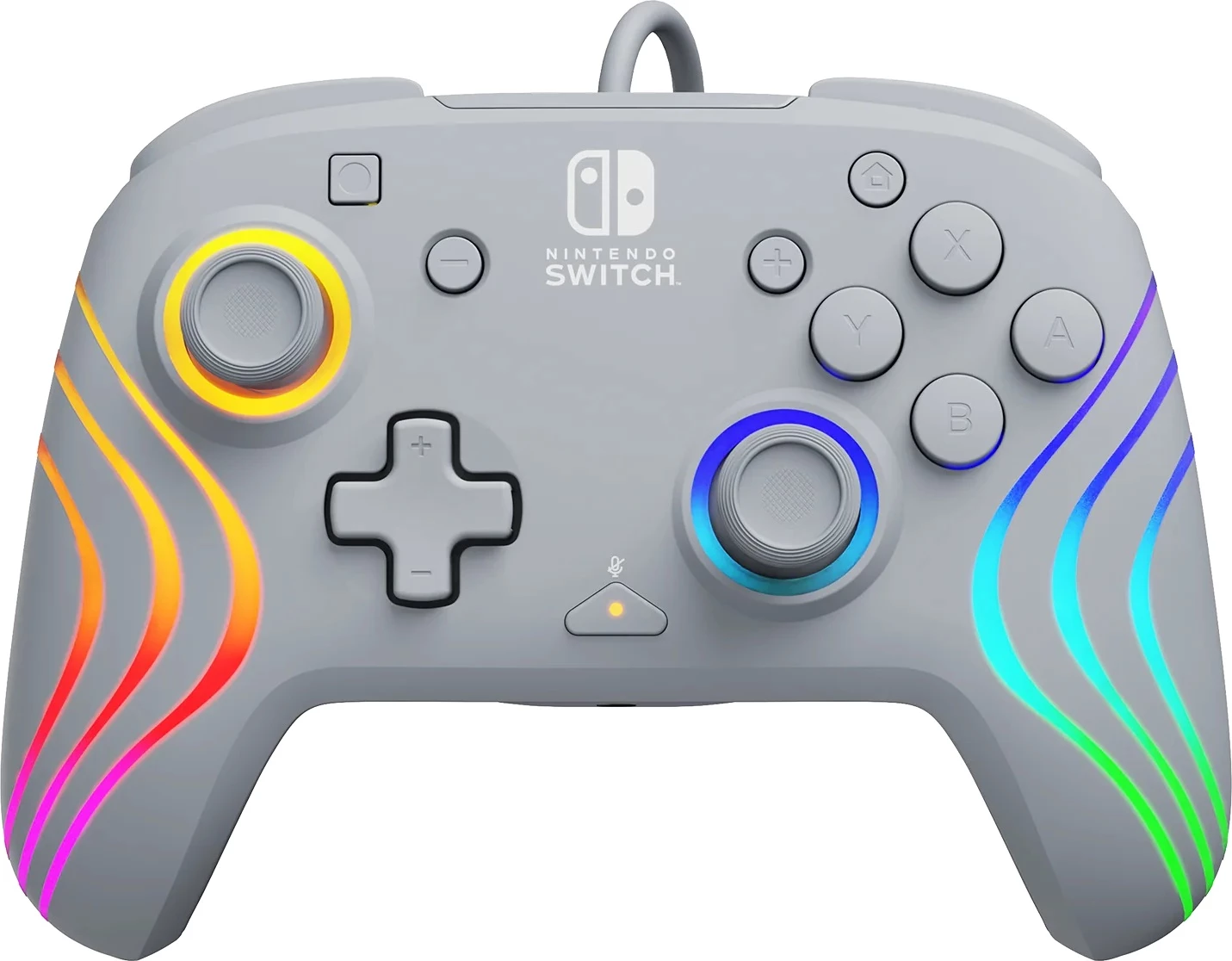 Kontrollor me kabllo PDP Afterglow Wave për Nintendo Switch/Switch OLED, gri