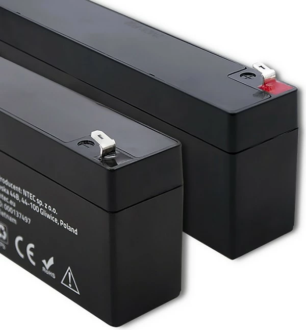 Bateri AGM Qoltec 53064, 12V, 2.3Ah, e zezë