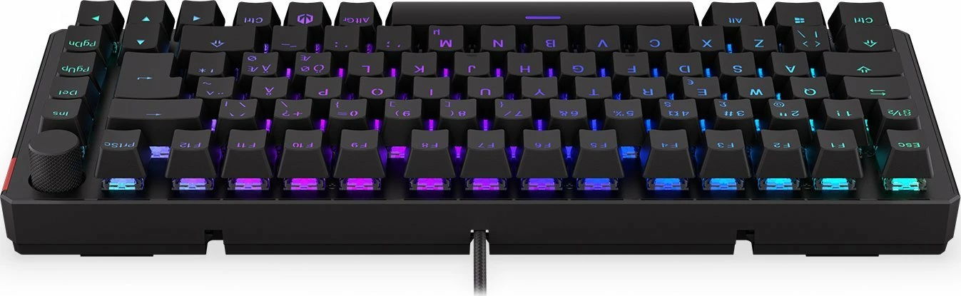 Tastierë mekanike gaming Endorfy Thock 75% EY5B007, Kailh Red, RGB, Nordic layout, wireless + USB-C, e zezë