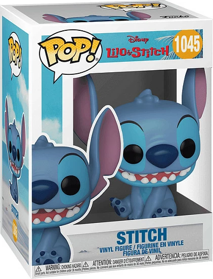 Figurinë koleksioni Funko Pop! Disney Lilo & Stitch, Stitch Smiling Seated, 10 cm, shumëngjyrëshe