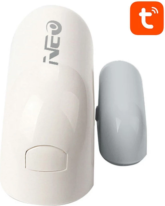 Sensor dere/dritare i mençur NEO NAS-DS01W, Wi-Fi, Tuya, Bardhë