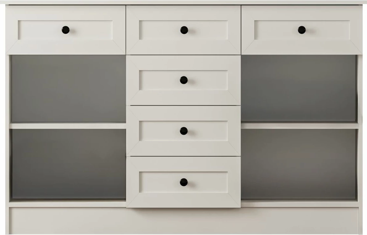 Komodë Skye Decor, ngjyrë e bardhë mat, RB-168-04-001