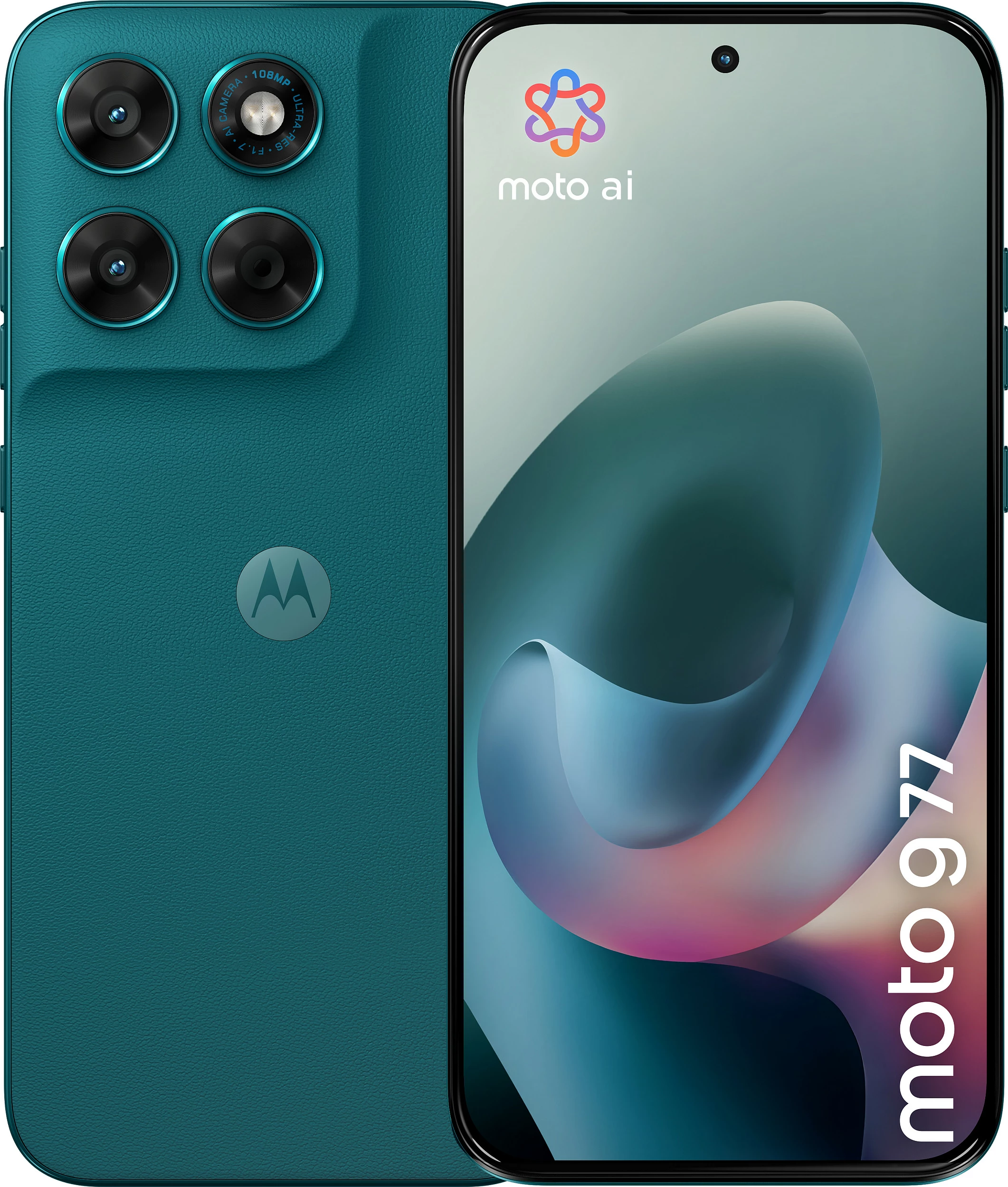 Celular Motorola moto g77, 8GB RAM 256GB, 6.8" AMOLED, 108MP, 5G, Green