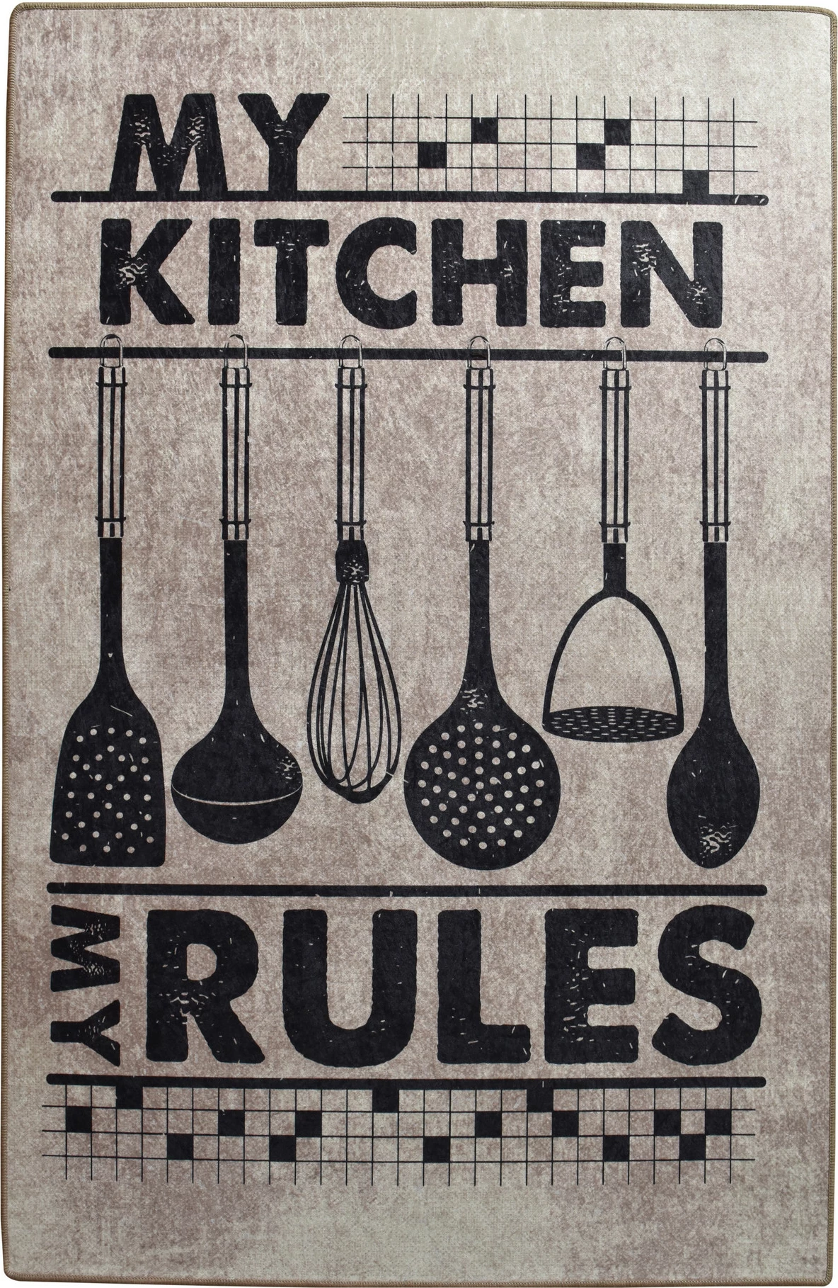 Qilim për korridor ose kuzhinë, shumëngjyrësh, 80x150cm, Conceptum Hypnose, Rules