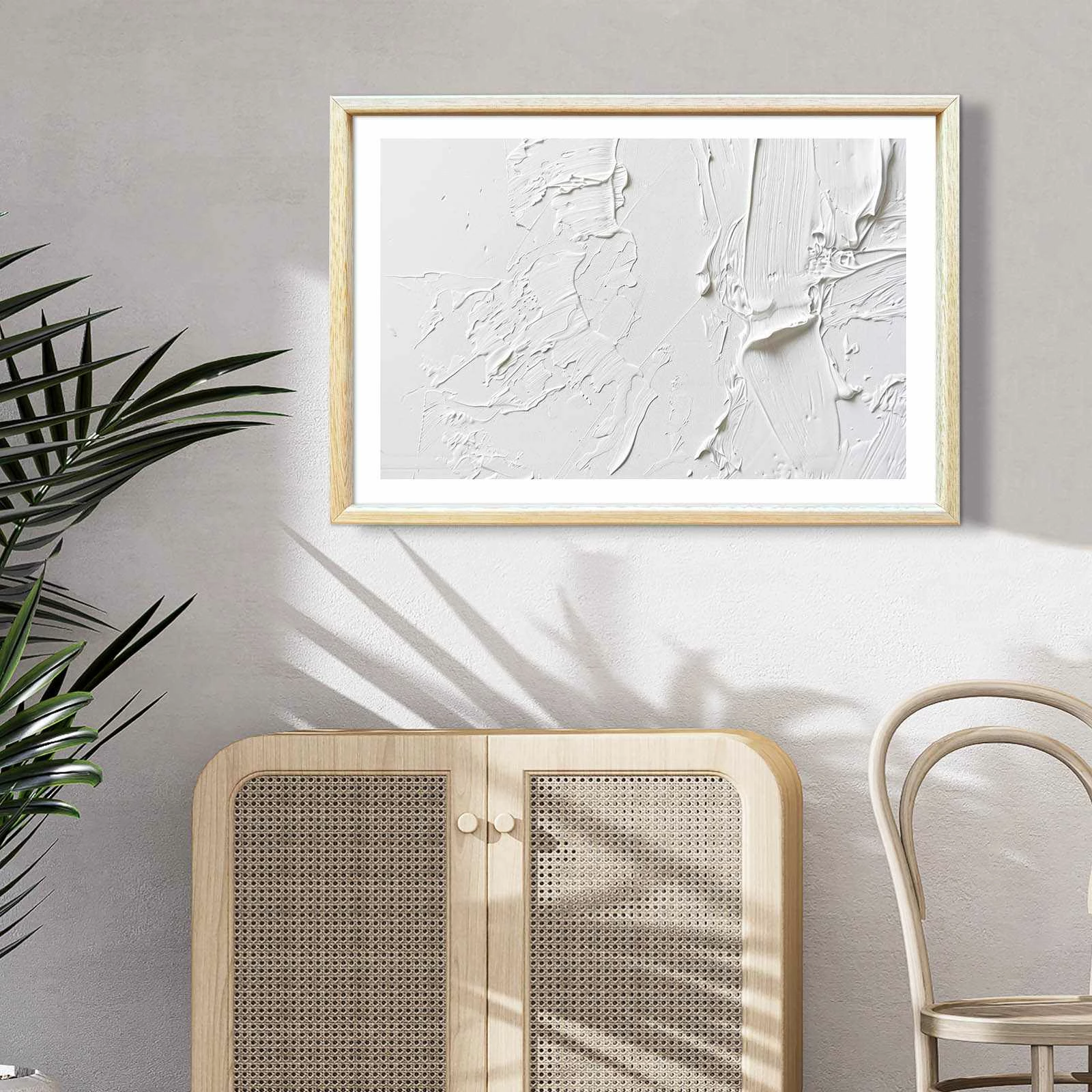 Pikturë dekorative me kornizë MDF, Wallity, Ahswabisabi-038, 62x92cm