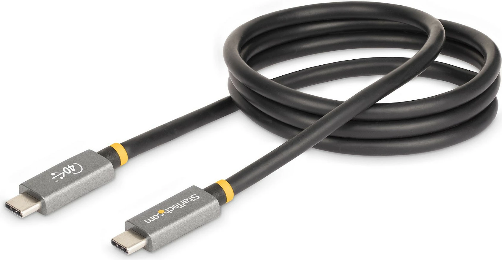 Kabllo USB4 StarTech 1m USB-C në USB-C, 40Gbps, 100W PD, 8K 60Hz, e zezë