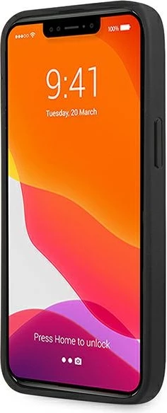 Mbështjellës Karl Lagerfeld KLHCP13XPKMB për iPhone 13 Pro Max 6.7\", hardcase lëkurë eko me emblemë metalike 3D, blu, me kuti