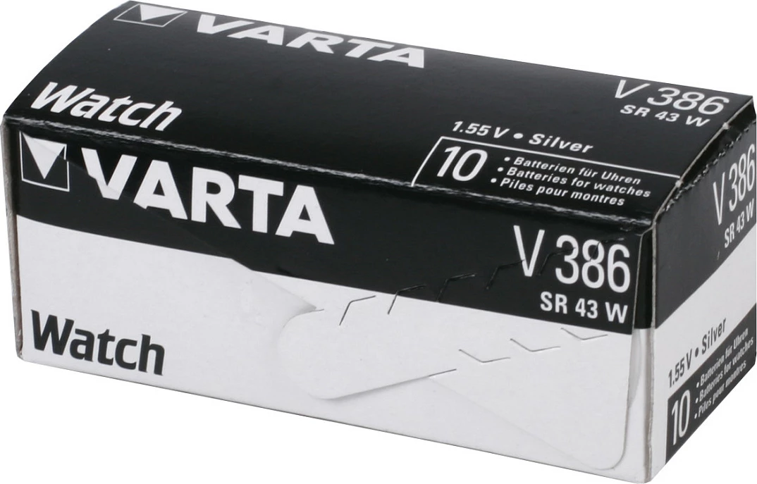 Bateri buton VARTA Chron V 386 High Drain, 1 copë, argjendi