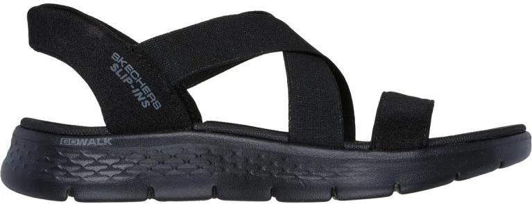 Sandale femra Skechers GO WALK FLEX SANDAL GLIMMER UP, të zeza [Madhësia: 36]
