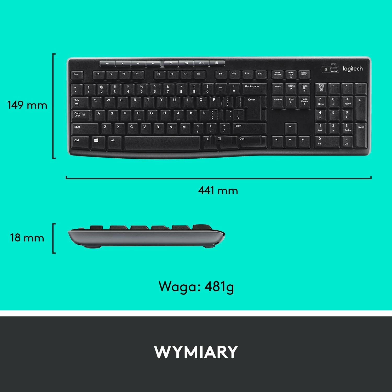 Set tastierë + Maus wireless Logitech MK270 (920-004508), US INTL, USB nano receiver, i zi