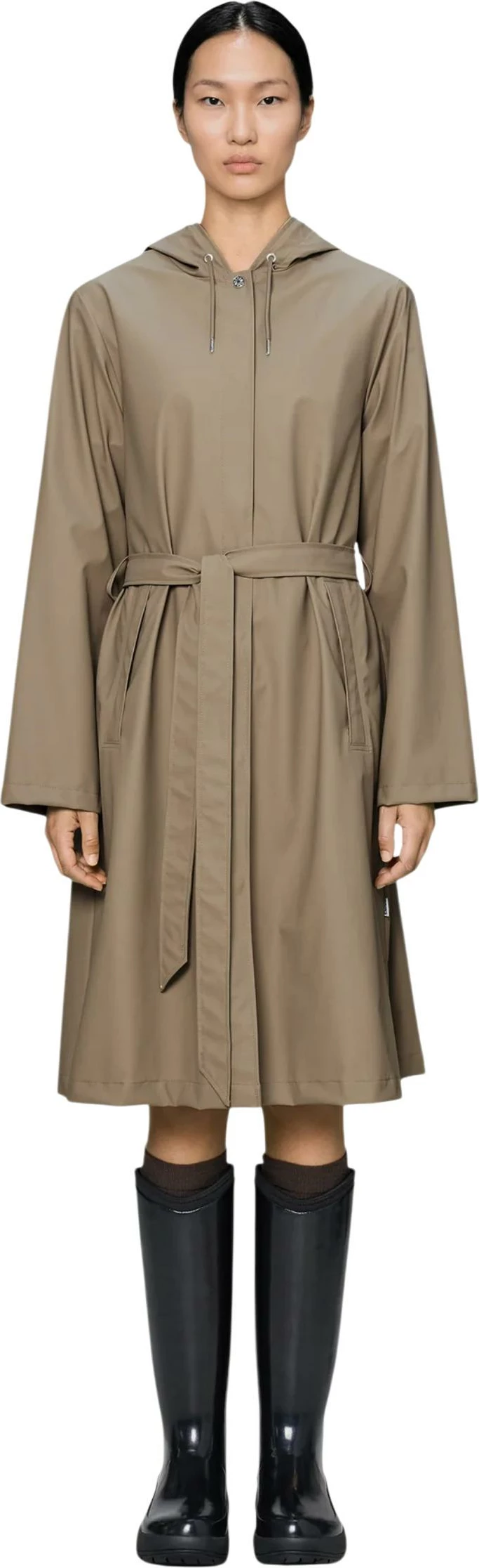 Jakne shiu për femra Rains A-Line Longer W Jacket W3 12040, bezhë [Madhësia: S]