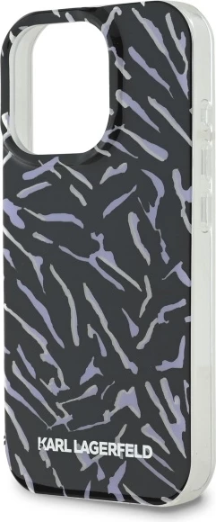 Mbështjellës Karl Lagerfeld Zebra me kordë për iPhone 16 Pro Max, Violet
