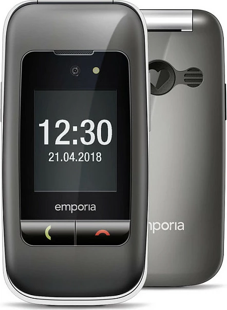 Celular Emporia ONE V200i, flip 2.4", 2G, SD deri 8GB, 2MP, IP54, spacegrey/silver