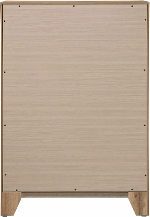 Komodë me 4 sirtarë, ngjyrë natyrale, 80x41x121
