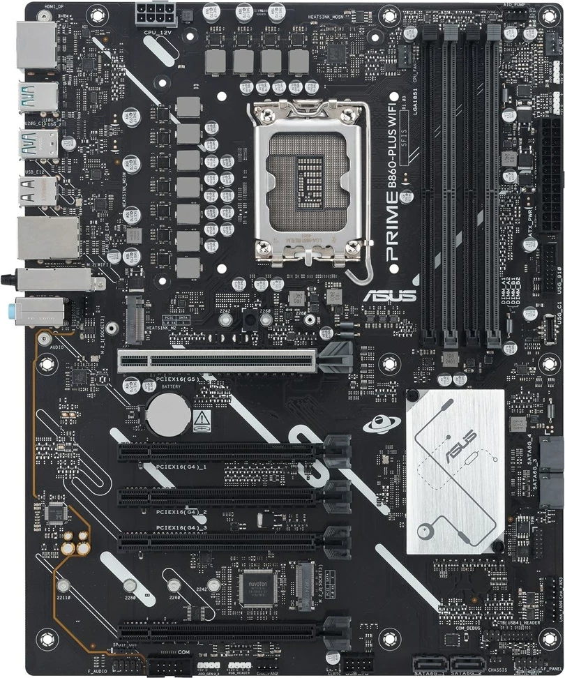 Pllakë amë ASUS PRIME B860-PLUS WIFI, ATX, Intel B860, Wi-Fi 6E