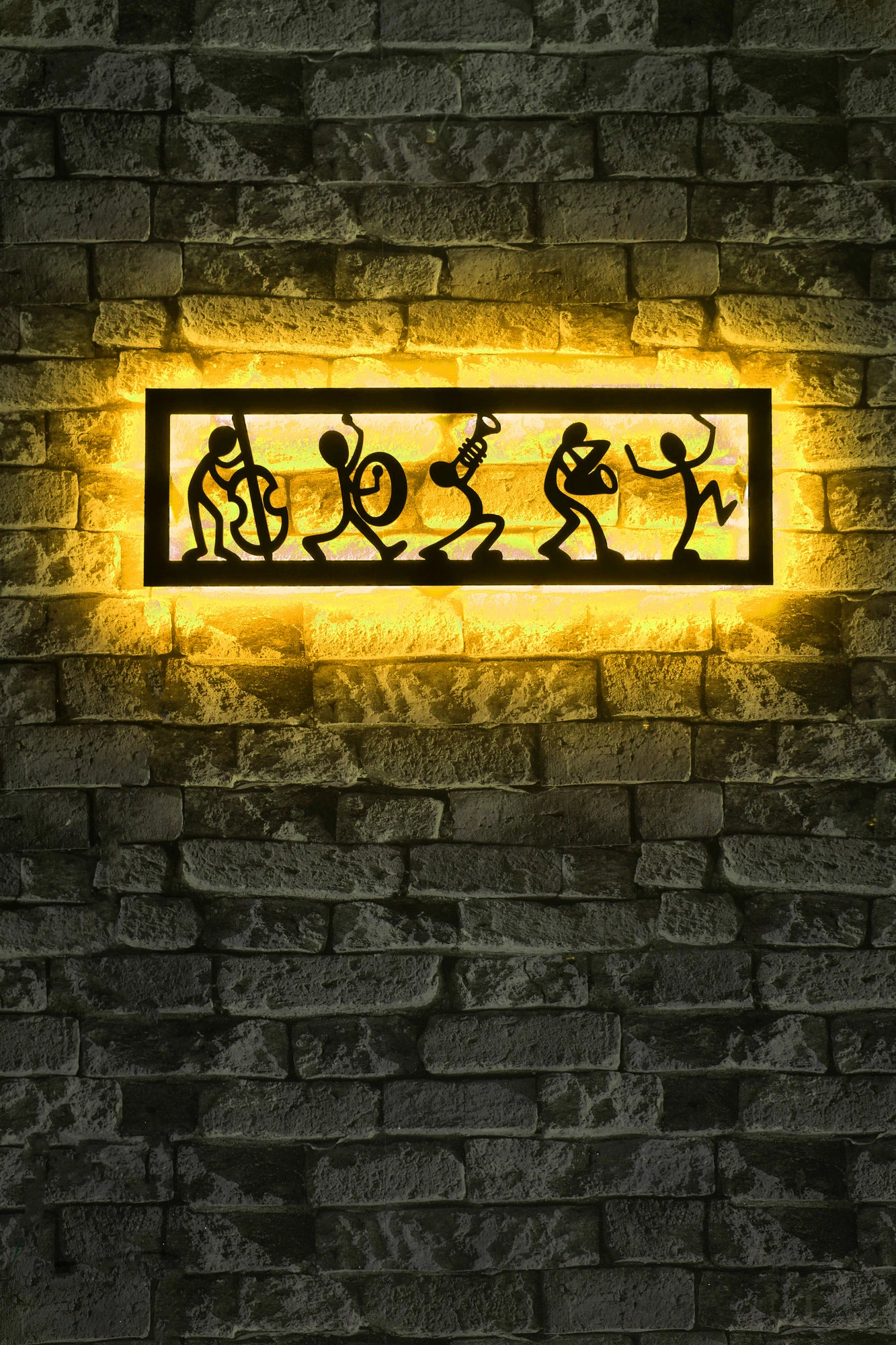 Dritë dekorative LED, motiv grupi muzikor, e verdhë