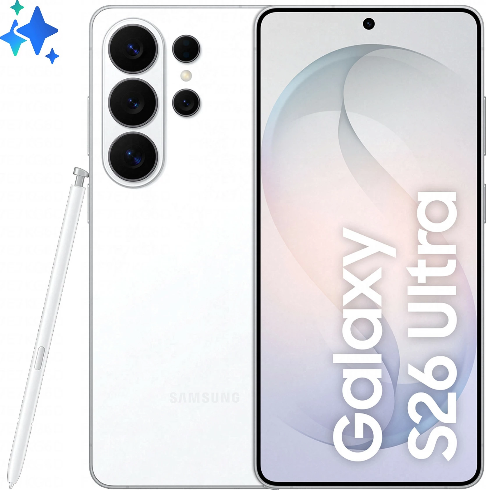 Celular Samsung Galaxy S26 Ultra, 12GB RAM, 256GB, 6.9 inç, 200MP, Android 16, i bardhë