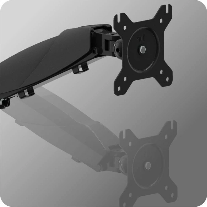 Mbajtëse tavoline për monitor Huzaro 1.2 (KG-A-HZRO-011) 15"-27", VESA 75x75/100x100, gas spring, e zezë