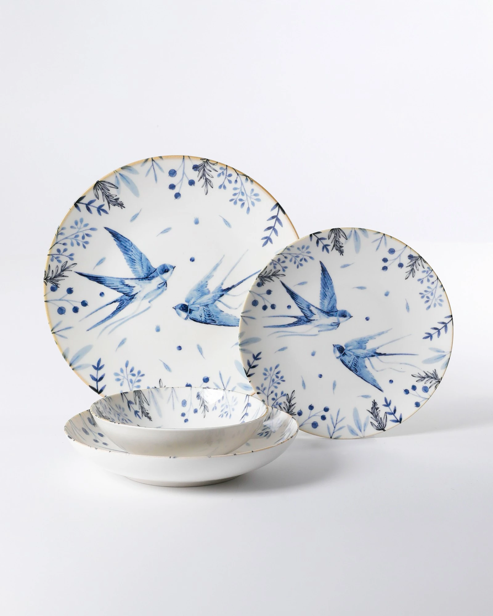 Set enësh për drekë, porcelan, 24 copë, Hermia, GBSATN24KY4E4072