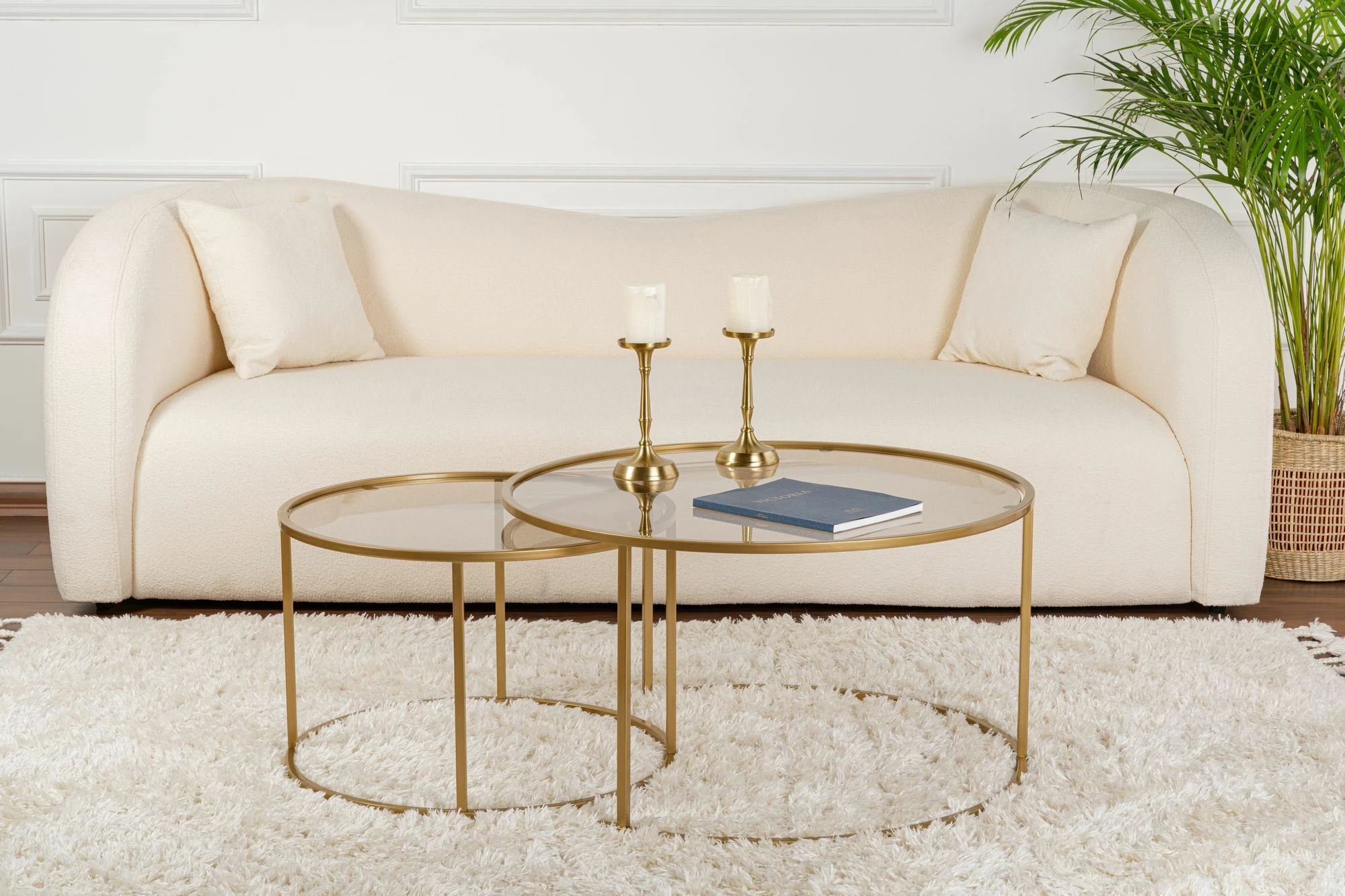 Set tavolinash kafeje Nordure, Aurum - 80, 60 - ari, bronzi