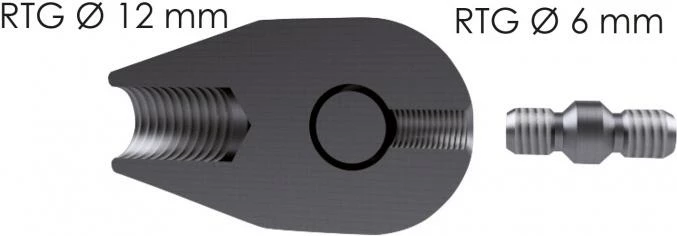 Shackle with RTG Ø 12 mm thread