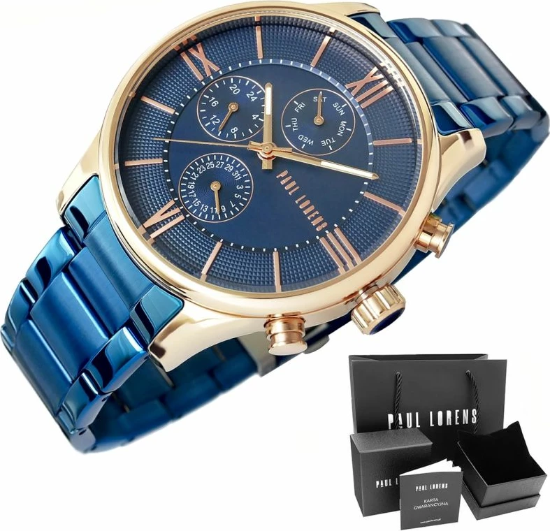 Orë dore për meshkuj Paul Lorens, blu