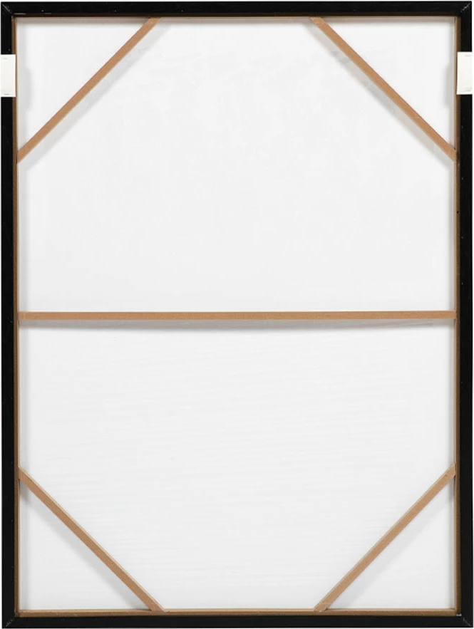 Pikturë dekorative DUE MONDI me kornizë, kanavacë, bezhë-mustardë-e zezë, 90x120x4cm