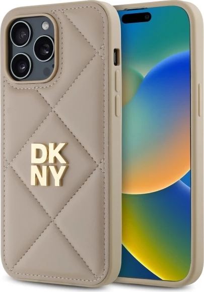 Mbështjellës DKNY për iPhone 14 Pro Max, Bezhe