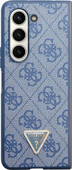 Mbështjellës Guess 4G Triangle Strass për Samsung Galaxy Z Fold 5, Kaltër