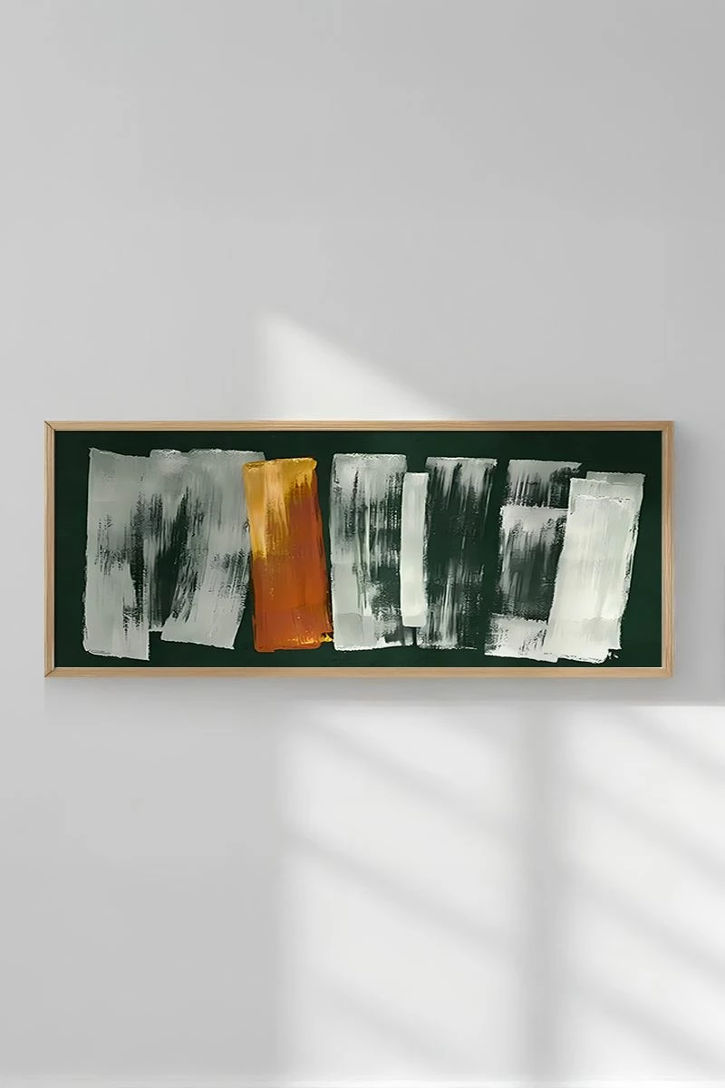 Pikturë dekorative me kornizë, Wallity, Artsmdfyty16-3370, shumëngjyrëshe, 33x70cm