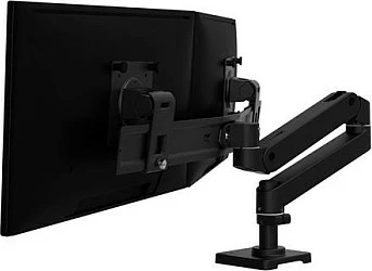 Mbajtëse tavoline për 2 monitorë Ergotron LX Pro, VESA 75x75/100x100, deri 27", e zezë