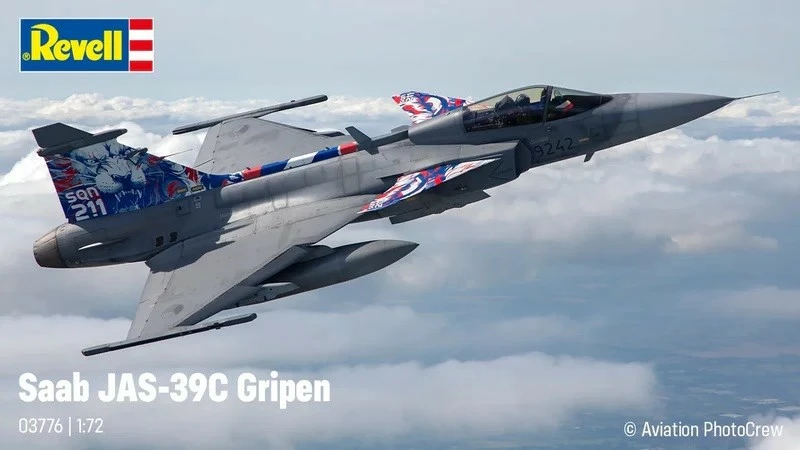Model plastik avion Saab JAS 39C Gripen Revell 1:72
