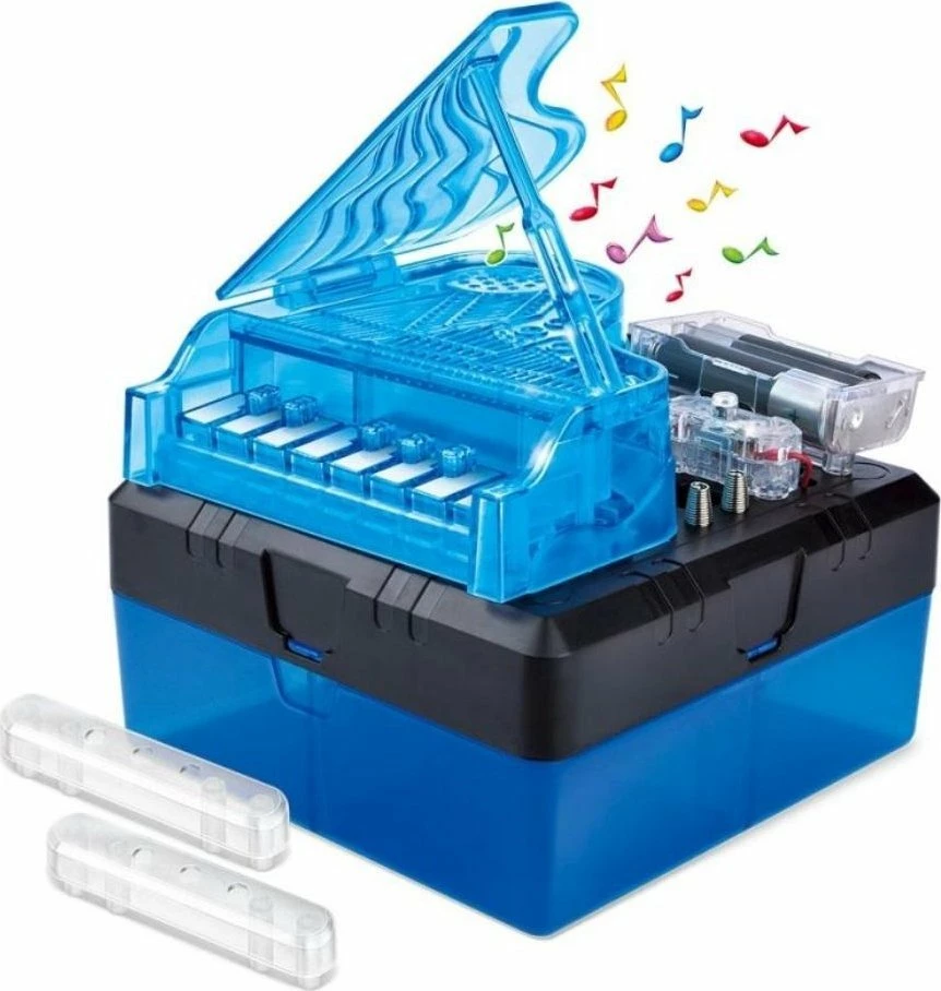 Piano lodër DIY Dumel Wonderful Piano, set montimi, 2xAA (pa bateri), 8+, blu
