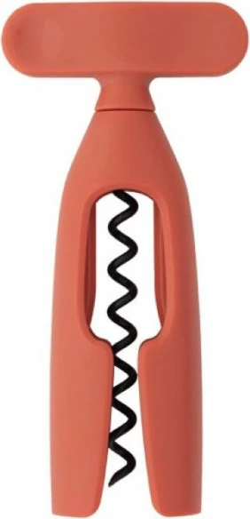 Hapëse vere me spiral BRABANTIA Tasty+ 121944, për shishe standarde Ø deri 4.73 cm, dorezë e madhe rrotulluese, e kuqe