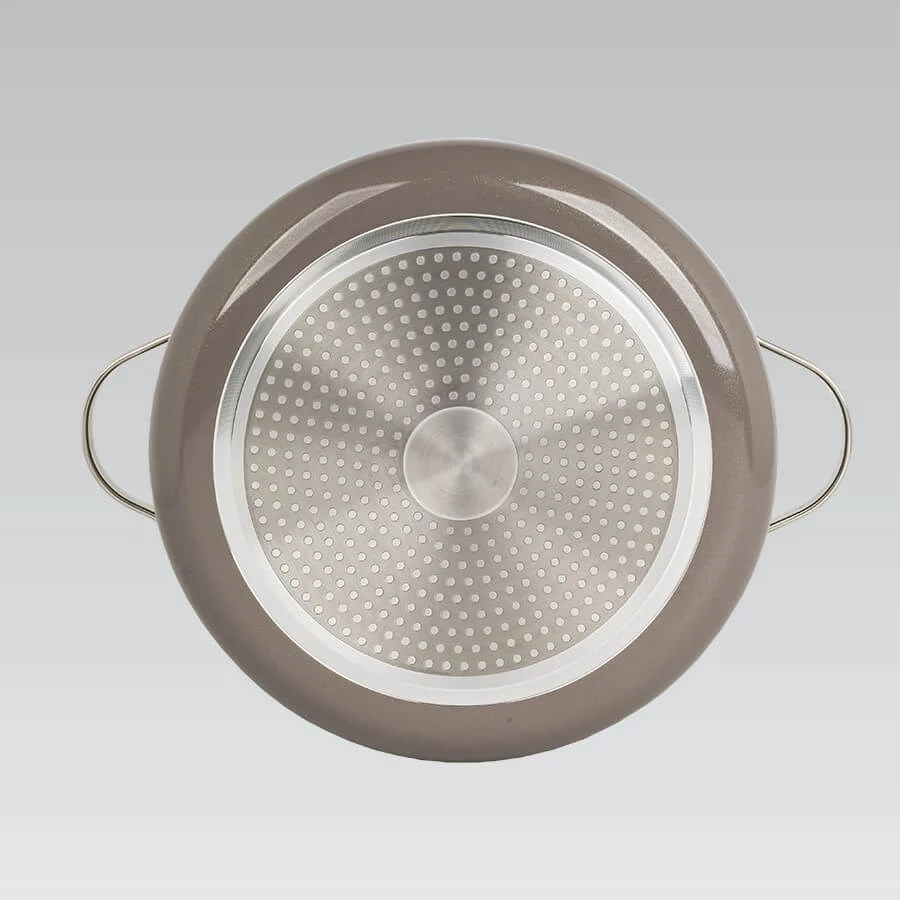 Tenxhere Maestro MR-4009-24 me kapak, 24 cm, 4.1 L, Gri