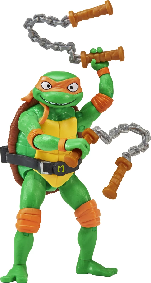 Teenage Mutant Ninja Turtles Mutant Mayhem - Figura e Michelangelo
