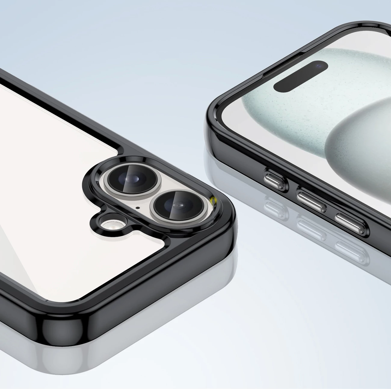 Mbështjellës Hurtel Outer Space Case për iPhone 16, i zi