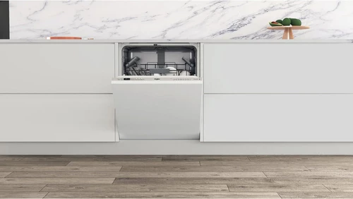 Enëlarëse e integrueshme plotësisht Whirlpool WI 7020 P, 14 sete, 60 cm, Argjendtë