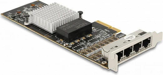 Kartë rrjeti DeLOCK PCIe x4 Intel I350, 4x RJ45 Gigabit LAN, internal