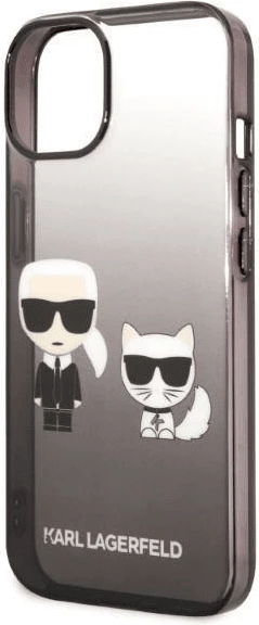 Mbështjellës KARL LAGERFELD KLHCP14STGKCK për iPhone 14 Plus, full body, mbrojtje kundër goditjeve, gradient black