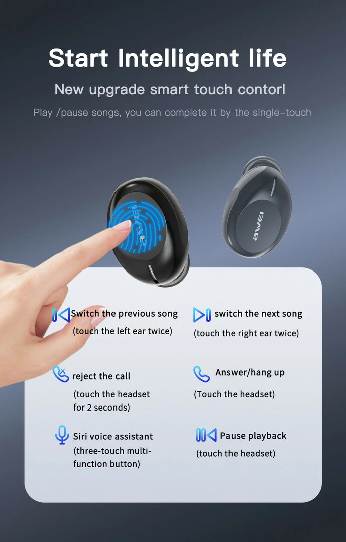 Kufje Me Bluetooth AWEI T20