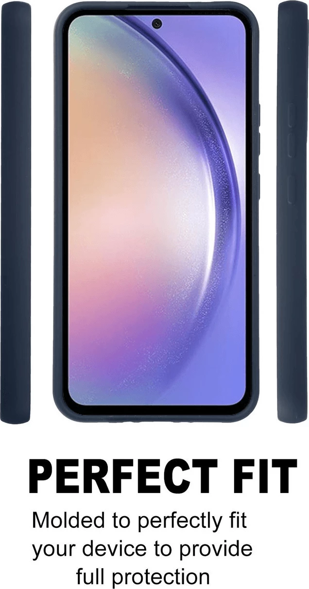 Mbështjellës silikoni Goospery Soft Feeling për Samsung Galaxy A34, kaltër e errët