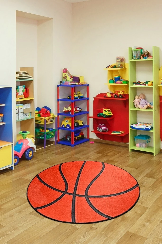 Qilim rrumbullak, motiv basketbolli, 140 cm, Conceptum Hypnose