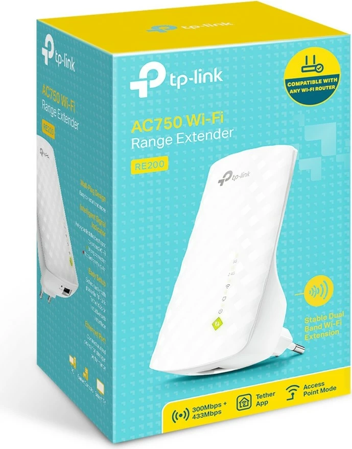 TP-Link RE200 - Wi-Fi range extender - Wi-Fi 5