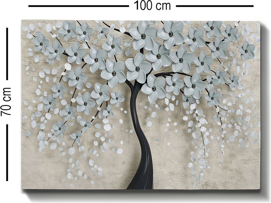 Pikturë dekorative në kanavacë, shumëngjyrëshe, 70x100cm