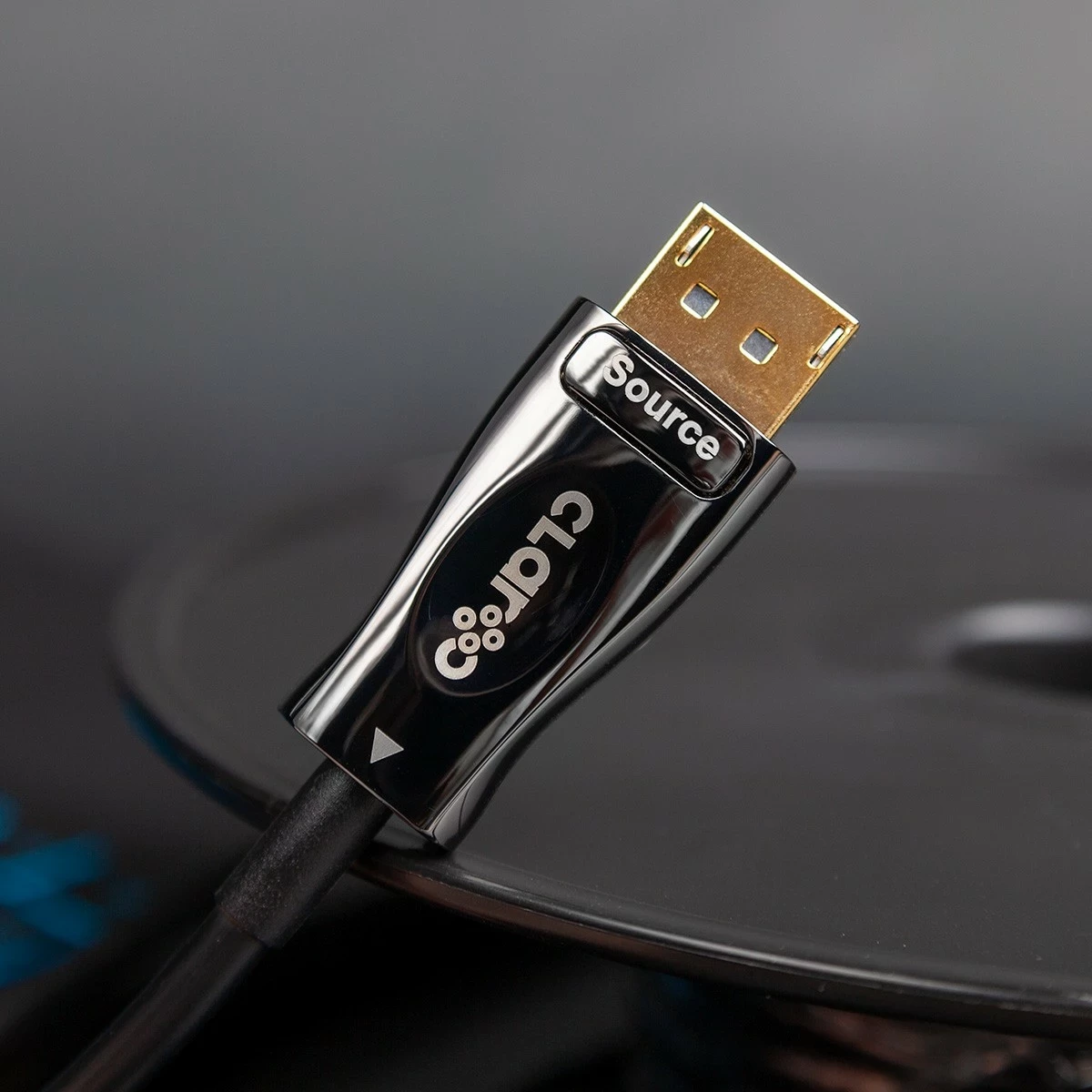 Kabëll optik Claroc DisplayPort 1.4 AOC 8K 5m, ngjyrë e zezë-gri