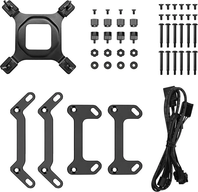 Ftohës uji Deepcool MYSTIQUE 360 ARGB, 3x12cm, ekran LCD, i zi