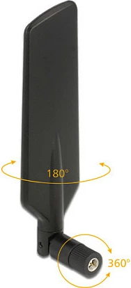 Antena DeLOCK 12409, omni 4 dBi, RP-SMA, multi-band LTE/WiFi, e zezë