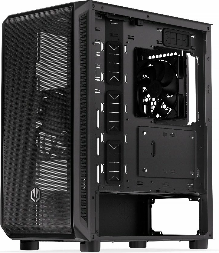 Kasë Endorfy Arx 500 Core EY2A016, Midi Tower ATX/microATX/Mini-ITX, x2 140mm PWM, USB-C, x6 2.5" + x1 3.5", e zezë